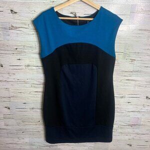 Banana republic black blue color black dress size 10 petite